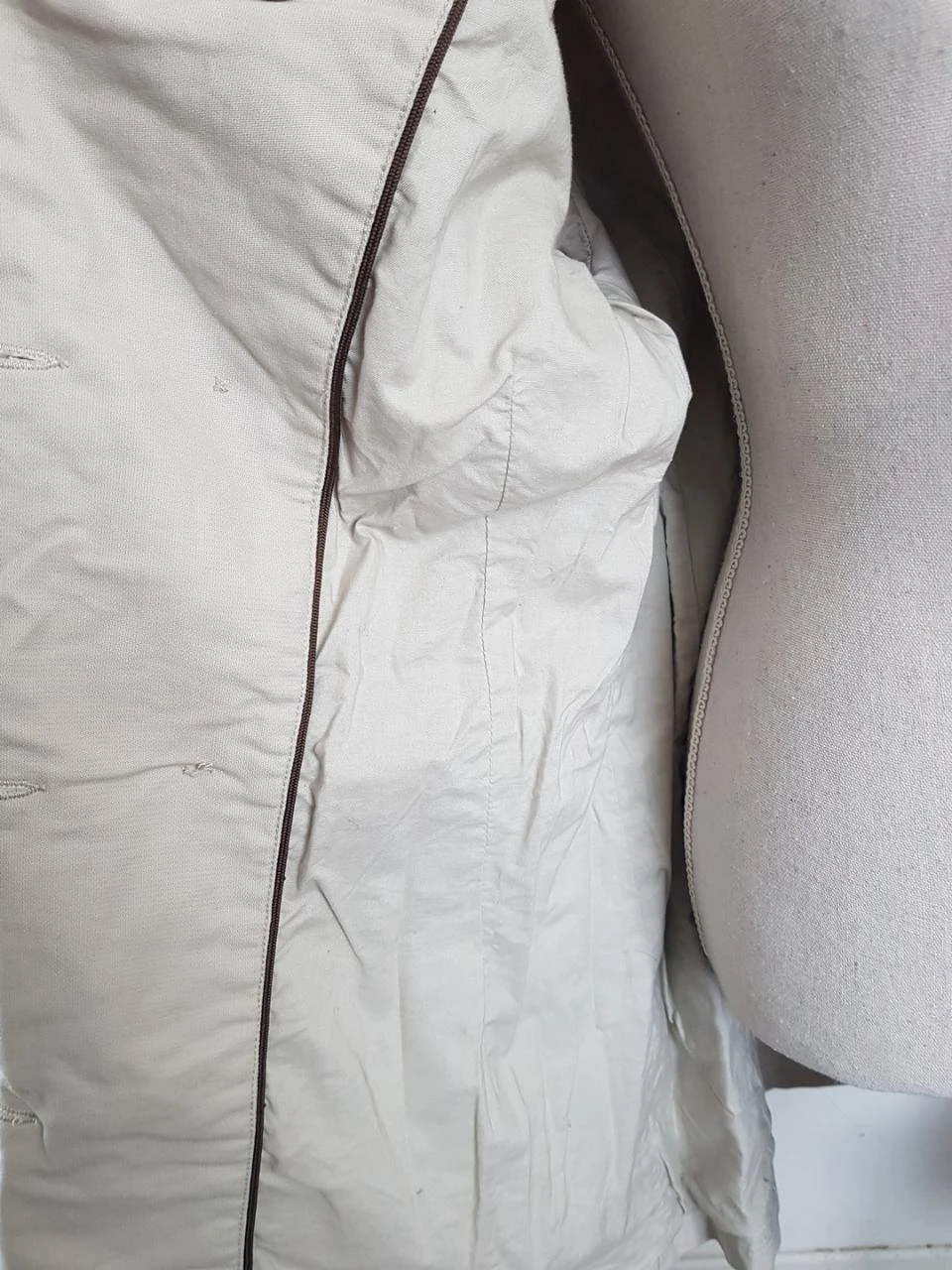 ✨Middellange beige trenchjas 100% katoen Easy Wear (El Corte Inglés) - M – photo 4